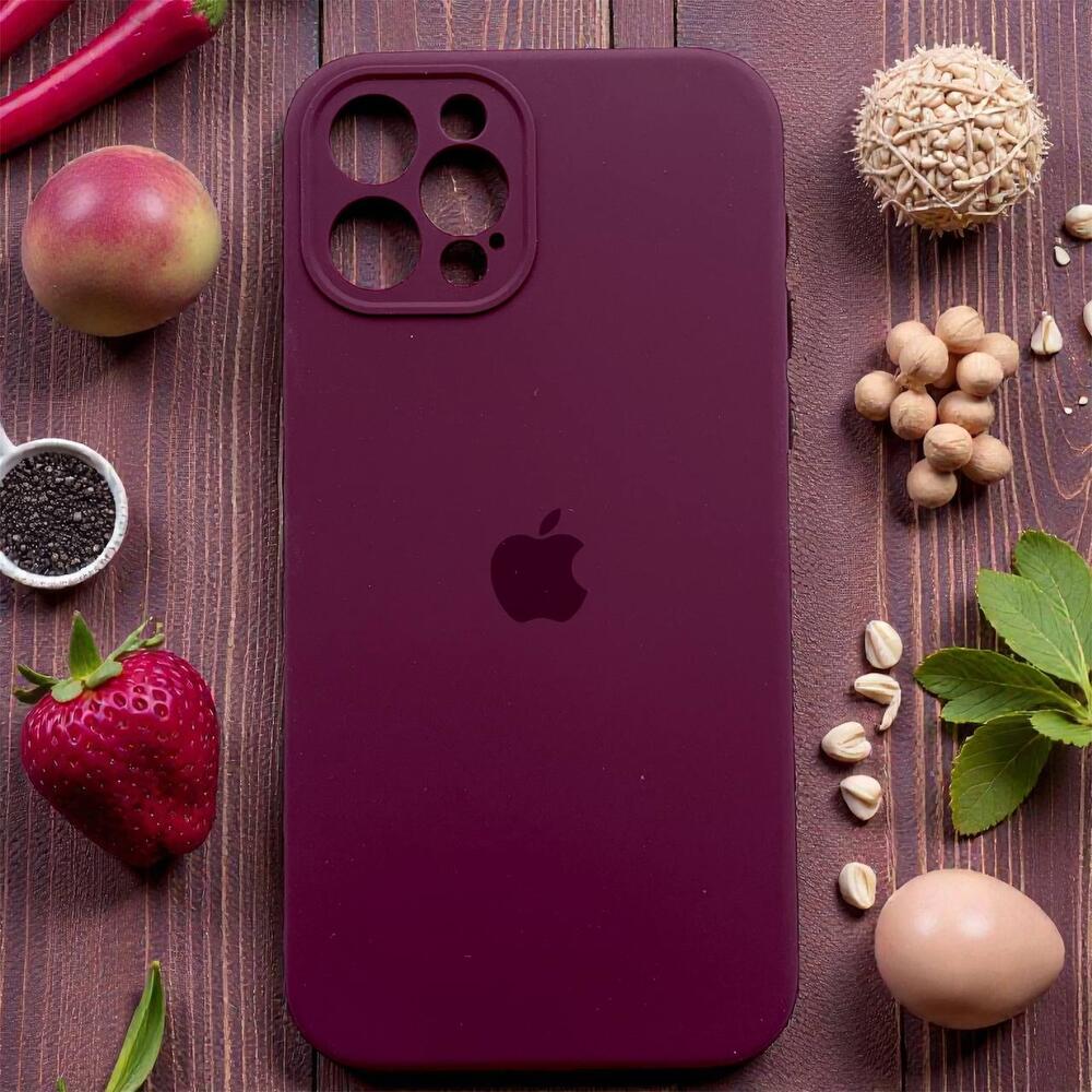 Силіконовий чохол Protective для Apple iPhone 12 Pro Plum