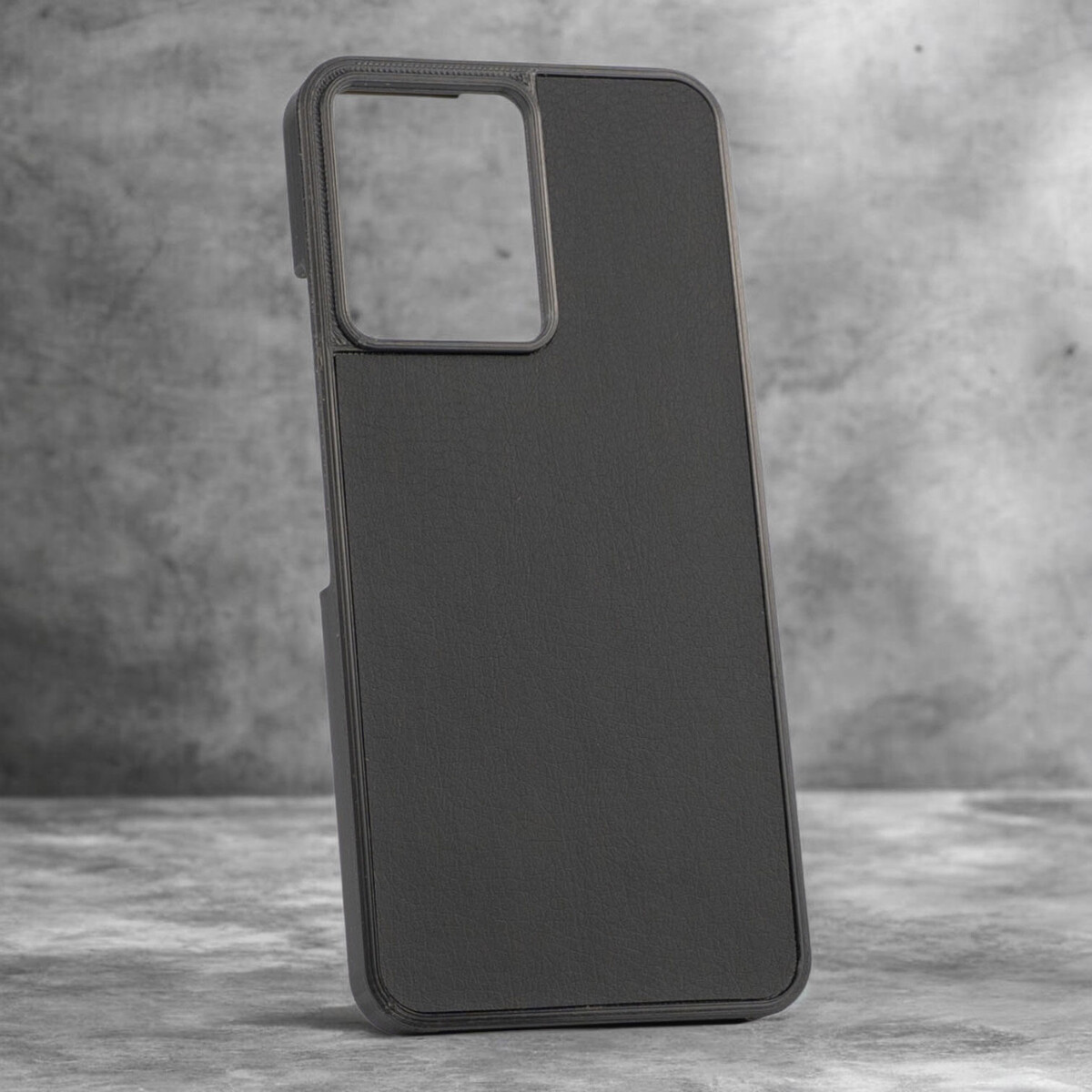 Чохол 3d-Flex на Realme C85 4G (с накладкою Еко-шкіри) Чорний