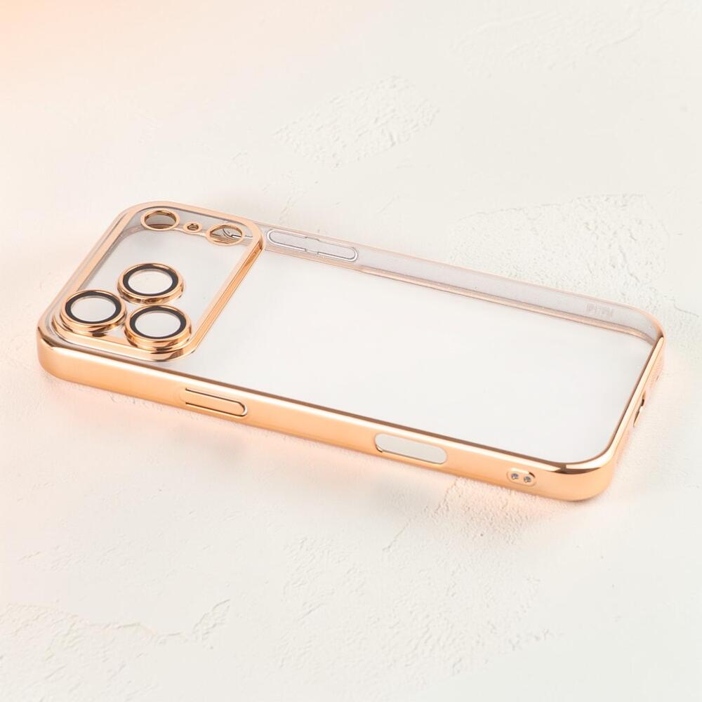 Чохол Gold Frame для Apple iPhone 17 Pro Max. Повністю захищає камери