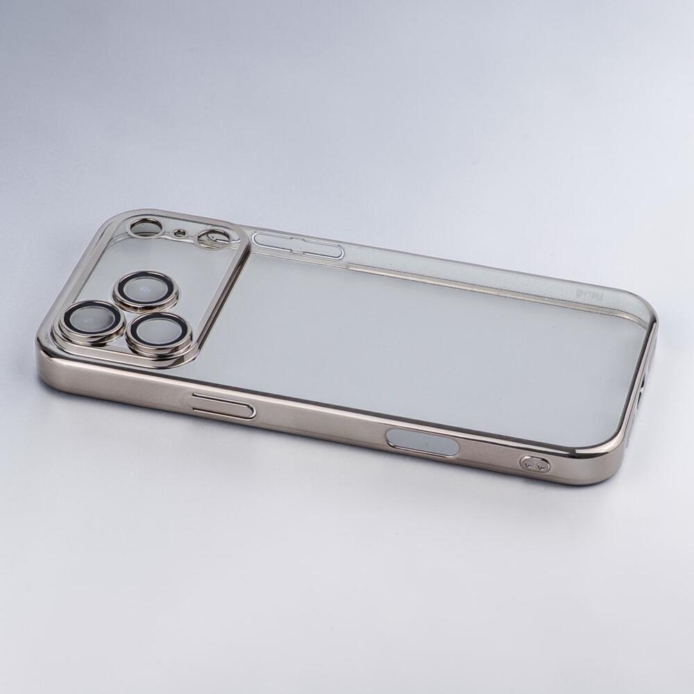 Чохол Silver Frame для Apple iPhone 17 Pro Max. Повністю захищає камери