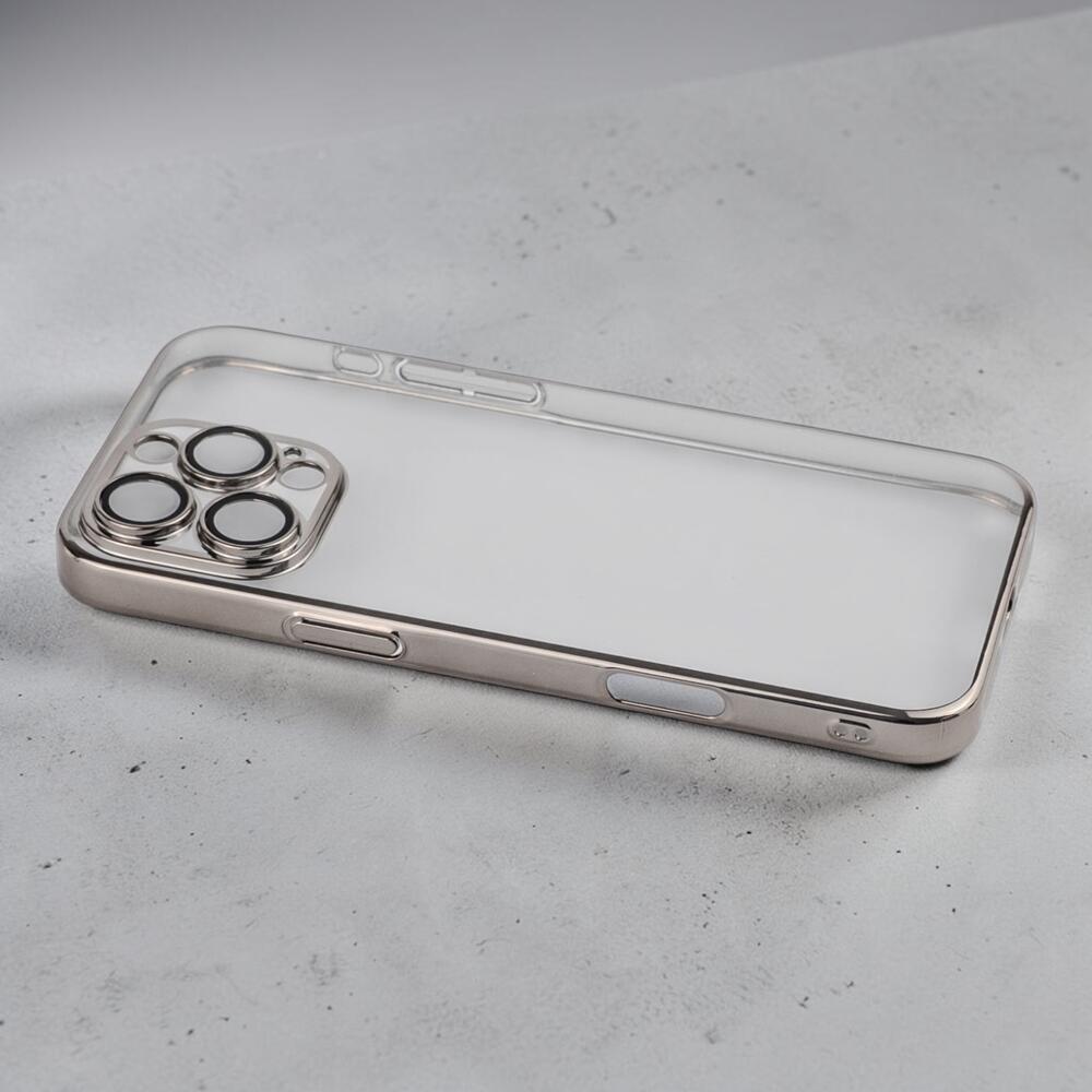 Чохол Silver Frame для Apple iPhone 16 Pro Max. Повністю захищає камери