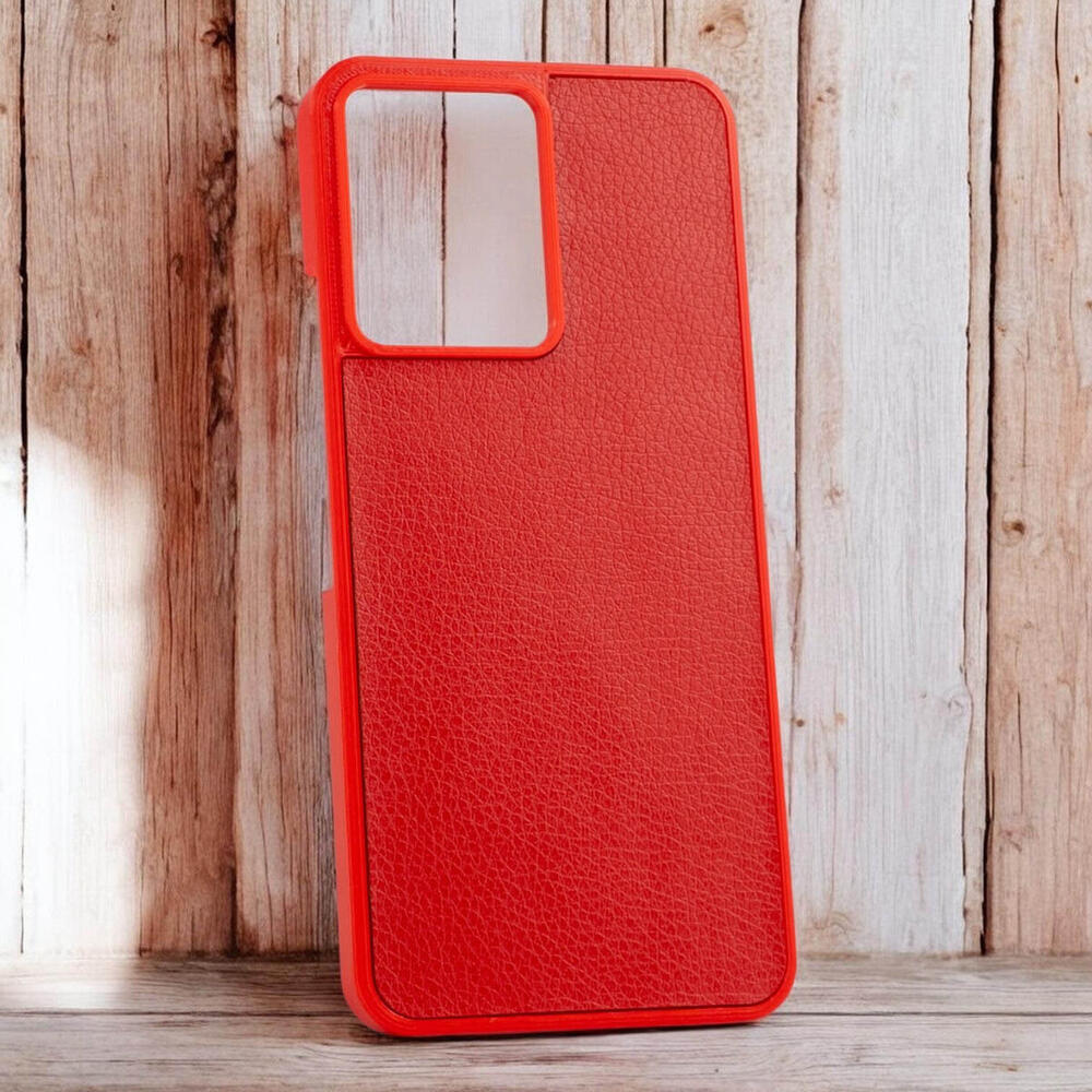 Чохол 3d-Flex на Xiaomi Redmi 17 (с накладкою Еко-шкіри) Червоний
