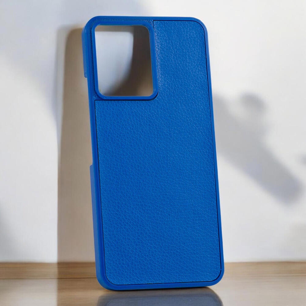 Чохол 3d-Flex на Xiaomi Redmi 17 (с накладкою Еко-шкіри) Синій