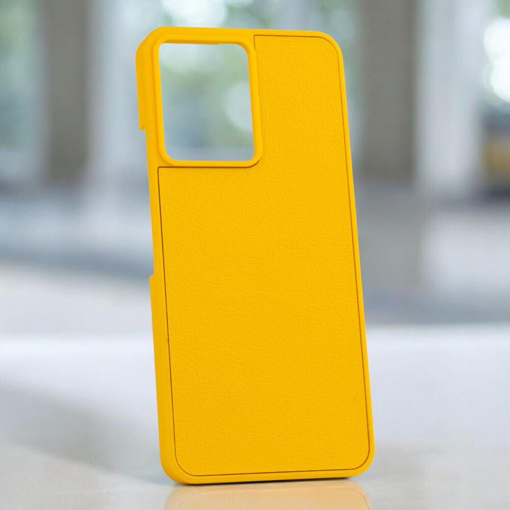 Чохол 3d-Flex на Xiaomi Redmi 17 (с накладкою Еко-шкіри) Жовтий